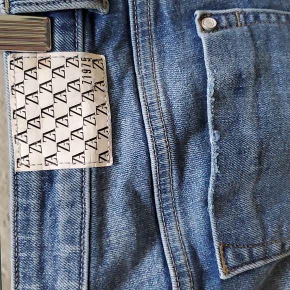 Zara Basic Z1975 Distressed Mid Rise Skinny Jeans Size 4 - Picture 8 of 9